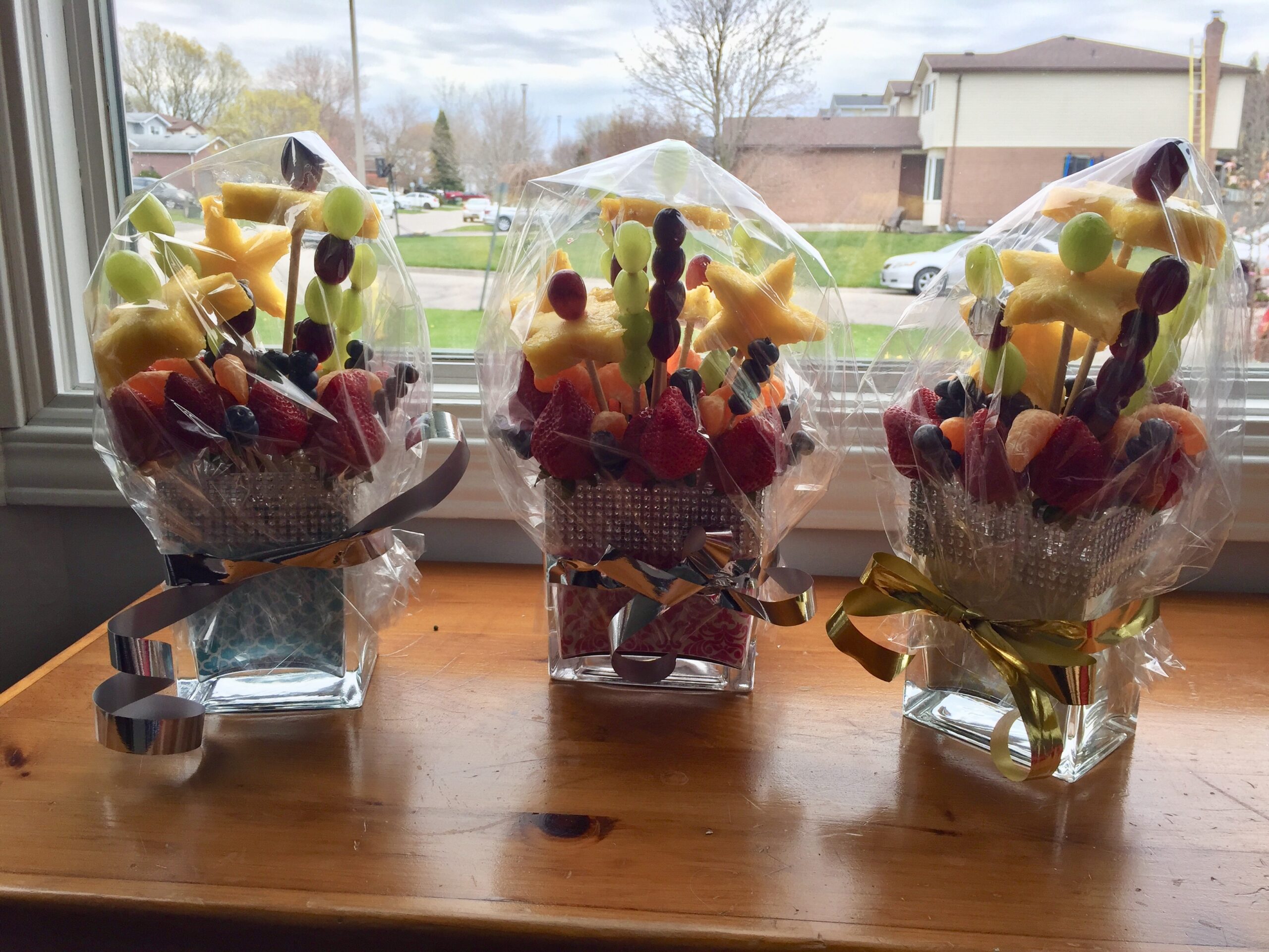 do it yourself diy fruit bouquet with kids