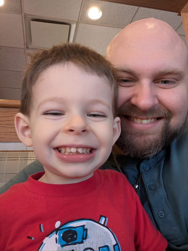 Dad and son