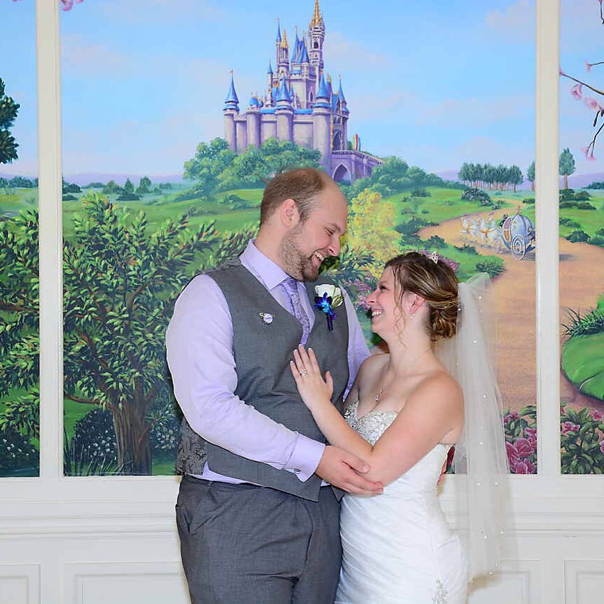 mom and dad got married at disney