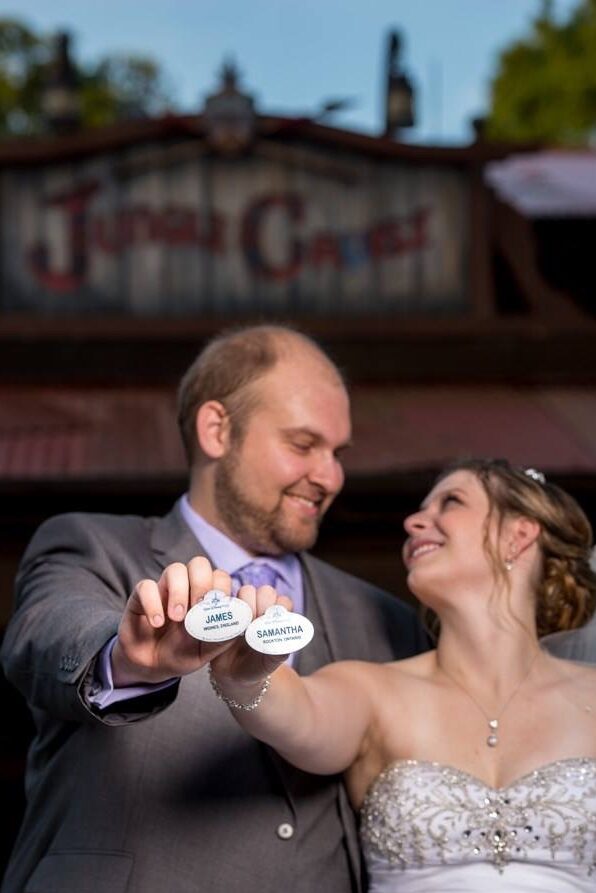 mom and dad got married at disney